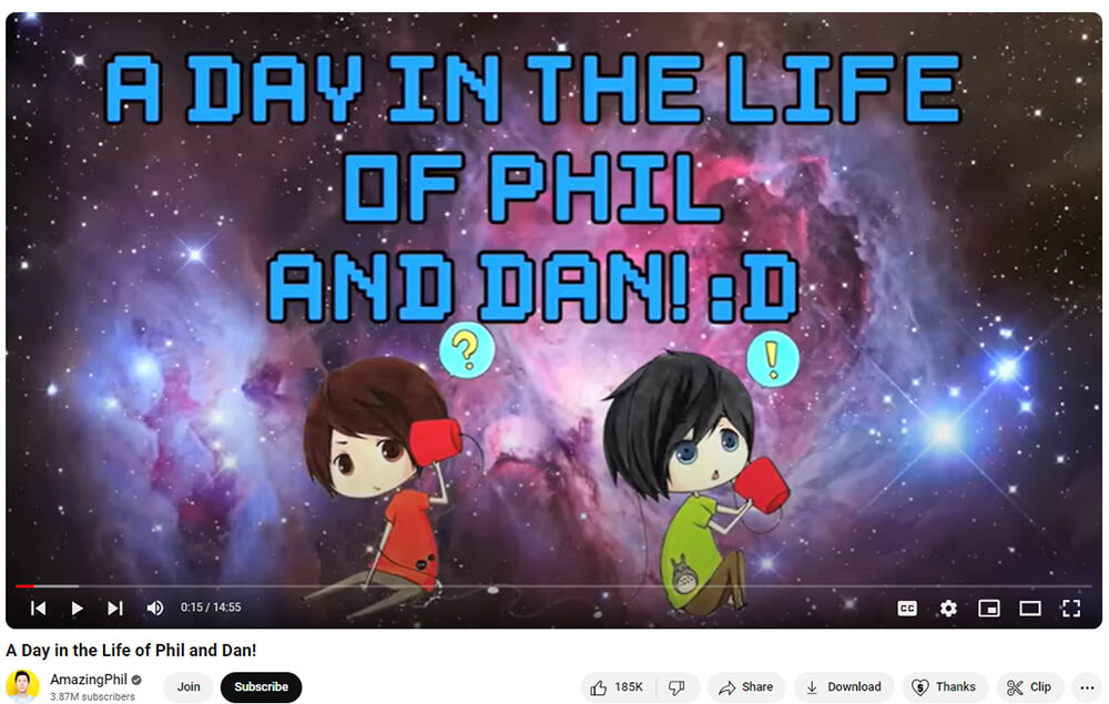 A DAY IN THE LIFE OF PHIL AND DAN video